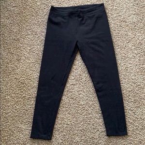 Black fleece leggings